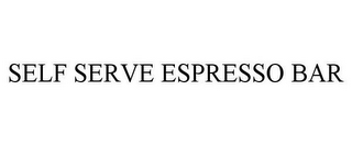 SELF SERVE ESPRESSO BAR