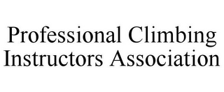 PROFESSIONAL CLIMBING INSTRUCTORS ASSOCIATION