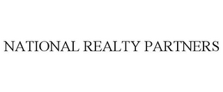 NATIONAL REALTY PARTNERS