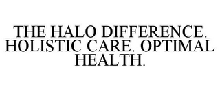 THE HALO DIFFERENCE. HOLISTIC CARE. OPTIMAL HEALTH.