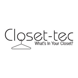 CLOSET-TEC WHAT'S IN YOUR CLOSET?