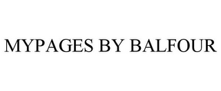 MYPAGES BY BALFOUR