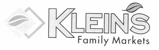 KLEIN'S FAMILY MARKETS