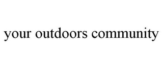 YOUR OUTDOORS COMMUNITY