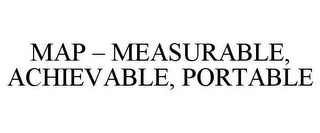 MAP - MEASURABLE, ACHIEVABLE, PORTABLE