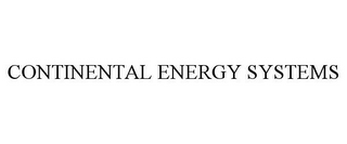 CONTINENTAL ENERGY SYSTEMS