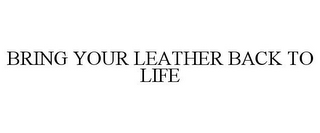 BRING YOUR LEATHER BACK TO LIFE