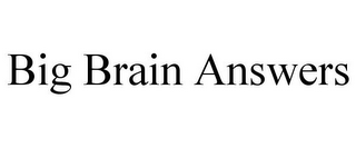 BIG BRAIN ANSWERS