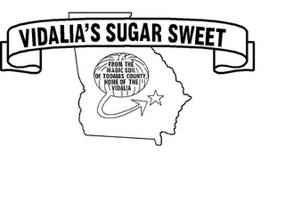 VIDALIA'S SUGAR SWEET FROM THE MAGIC SOIL OF TOOMBS COUNTY, HOME OF THE VIDALIA