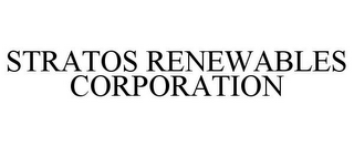 STRATOS RENEWABLES CORPORATION