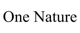 ONE NATURE