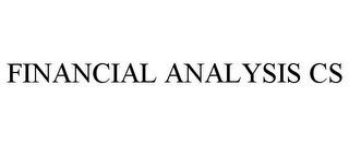 FINANCIAL ANALYSIS CS