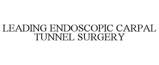 LEADING ENDOSCOPIC CARPAL TUNNEL SURGERY