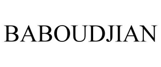 BABOUDJIAN