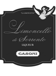 "LA LIMONCETTA" LIMONCELLO DI SORRENTO LIQUEUR CASONI