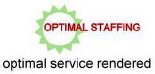 OPTIMAL STAFFING OPTIMAL SERVICE RENDERED