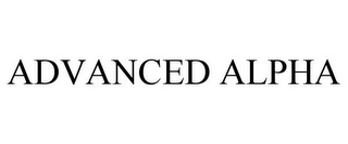 ADVANCED ALPHA