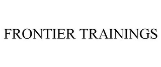 FRONTIER TRAININGS