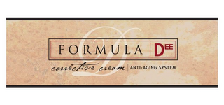 D FORMULA DEE CORRECTIVE CREAM ANTI - AGING SYSTEM