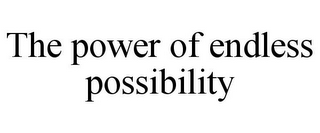 THE POWER OF ENDLESS POSSIBILITY