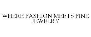 WHERE FASHION MEETS FINE JEWELRY