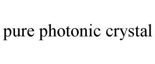 PURE PHOTONIC CRYSTAL