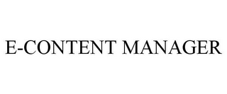 E-CONTENT MANAGER