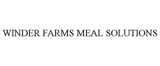 WINDER FARMS MEAL SOLUTIONS