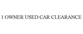 1 OWNER USED CAR CLEARANCE