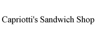 CAPRIOTTI'S SANDWICH SHOP