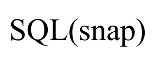 SQL(SNAP)