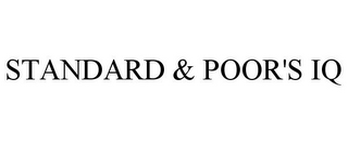 STANDARD & POOR'S IQ