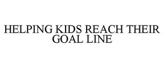 HELPING KIDS REACH THEIR GOAL LINE