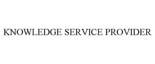 KNOWLEDGE SERVICE PROVIDER