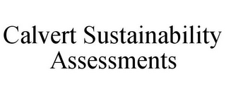 CALVERT SUSTAINABILITY ASSESSMENTS