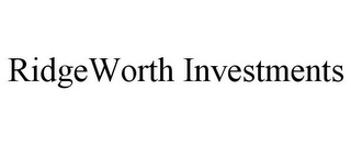 RIDGEWORTH INVESTMENTS