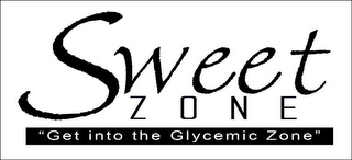 SWEET ZONE "GET INTO THE GLYCEMIC ZONE"