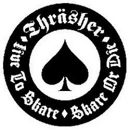 THRÄSHER LIVE TO SKATE SKATE OR DIE