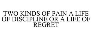 TWO KINDS OF PAIN A LIFE OF DISCIPLINE OR A LIFE OF REGRET