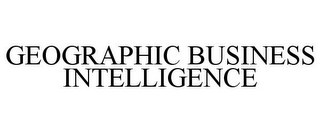 GEOGRAPHIC BUSINESS INTELLIGENCE