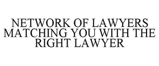 NETWORK OF LAWYERS MATCHING YOU WITH THE RIGHT LAWYER