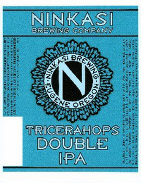 NINKASI BREWING COMPANY EUGENE OREGON TRICERAHOPS DOUBLE IPA N