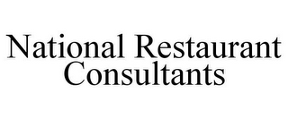 NATIONAL RESTAURANT CONSULTANTS