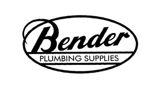 BENDER PLUMBING SUPPLIES