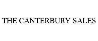 THE CANTERBURY SALES