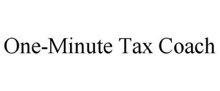 ONE-MINUTE TAX COACH