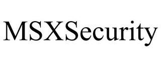 MSXSECURITY