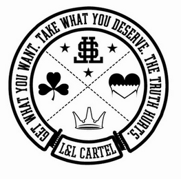 GET WHAT YOU WANT. TAKE WHAT YOU DESERVE. THE TRUTH HURTS. L&L CARTEL LL$