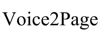 VOICE2PAGE