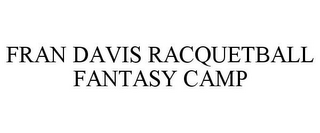 FRAN DAVIS RACQUETBALL FANTASY CAMP